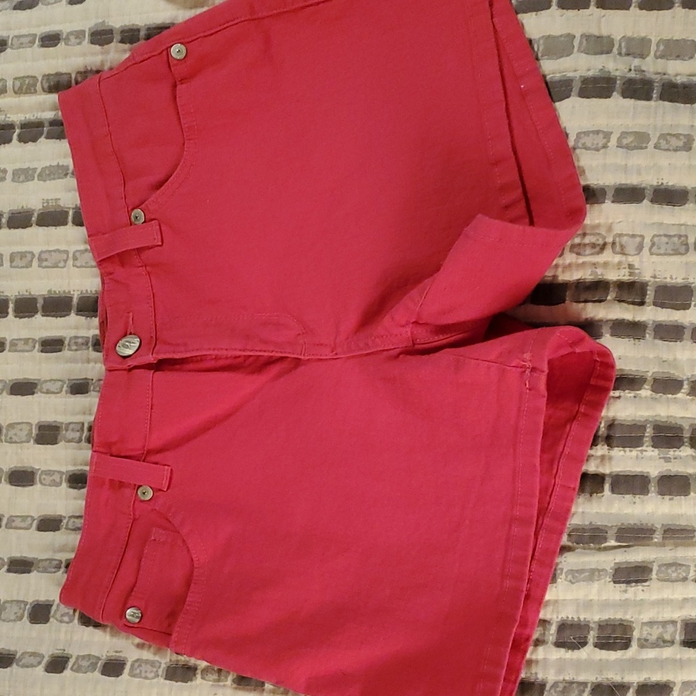 Nine West Hot Pink Jean Shorts Sz 28/6